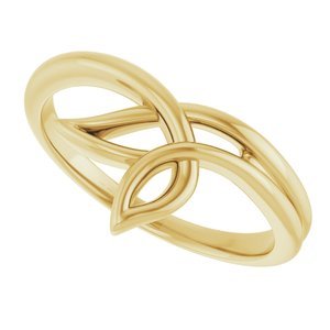 14K Yellow Gold Freeform Ring