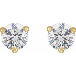 14K Yellow Gold 1/3 CTW Natural Diamond Earrings