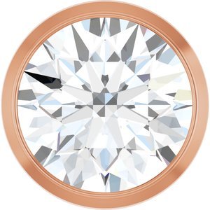 14K Rose Gold 1 CT Lab-Grown Diamond Slide Pendant