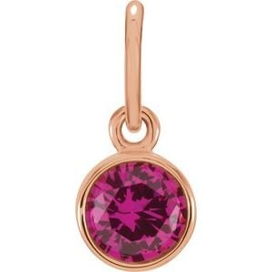 14k-rose-gold-posh-mommy-imitation-ruby-charm-pendant