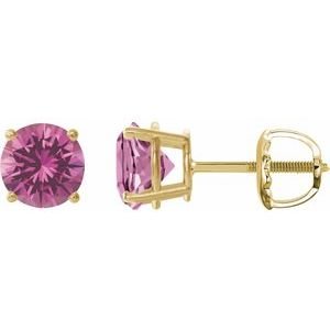 14k-yellow-gold-8-mm-lab-grown-pink-sapphire-earrings-2
