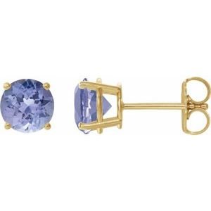 14k-yellow-gold-7-mm-natural-tanzanite-earrings