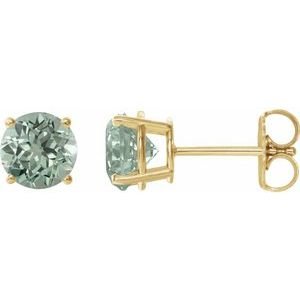 14k-yellow-gold-8-mm-lab-grown-green-sapphire-earrings