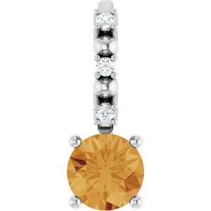 platinum-imitation-citrine-01-ctw-natural-diamond-charm-pendant