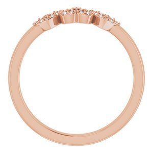 14K Rose Gold .08 CTW Natural Diamond Heart Ring