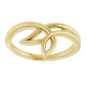 14K Yellow Gold Freeform Ring