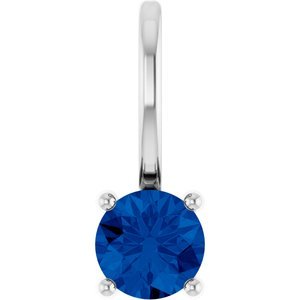 sterling-silver-imitation-blue-sapphire-solitaire-charm-pendant