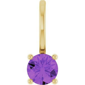 14k-yellow-gold-imitation-amethyst-solitaire-charm-pendant
