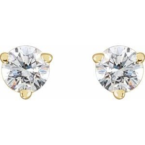 14K Yellow Gold 1/4 CTW Natural Diamond Earrings