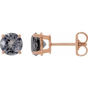 14k-rose-gold-6-mm-natural-gray-spinel-earrings