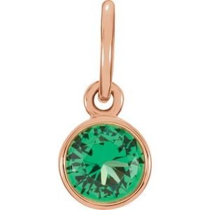 14k-rose-gold-posh-mommy-imitation-emerald-charm-pendant