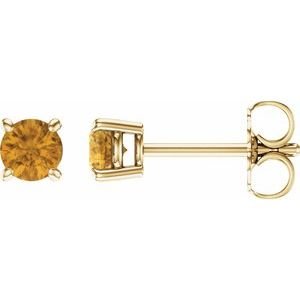 14k-yellow-gold-4-mm-natural-citrine-earrings
