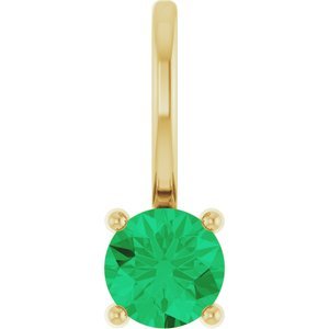 14k-yellow-gold-imitation-emerald-solitaire-charm-pendant