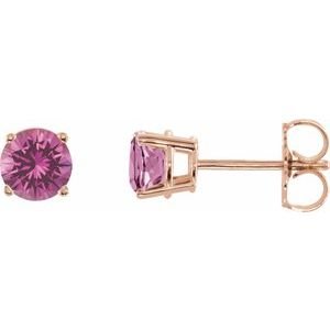 14k-rose-gold-5-mm-natural-pink-sapphire-earrings