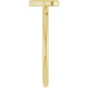 14K Yellow Gold Heart Ring