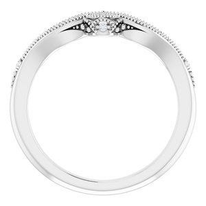 Platinum .04 CTW Natural Diamond Band