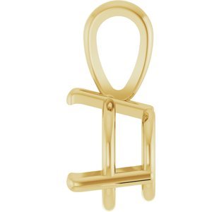 14K Yellow Gold 1 CT Lab-Grown Diamond Pendant