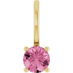 14k-yellow-gold-imitation-pink-tourmaline-solitaire-charm-pendant
