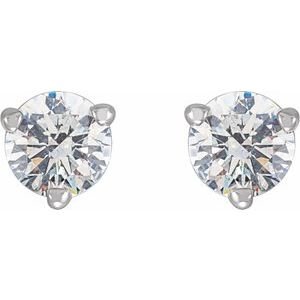 14K White Gold 1/3 CTW Natural Diamond Earrings