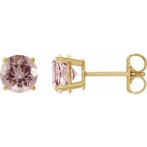 14k-yellow-gold-6-mm-natural-pink-morganite-earrings