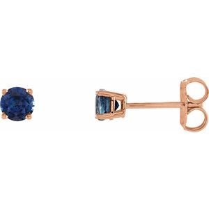 14k-rose-gold-4-mm-natural-blue-sapphire-earrings