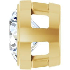 14K Yellow Gold 1 CT Natural Diamond Slide Pendant