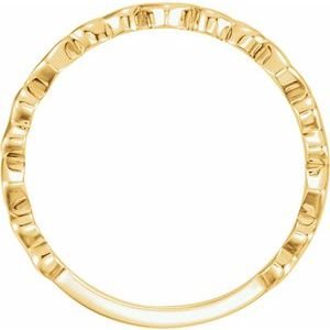 14K Yellow Gold Heart Ring