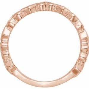 14K Rose Gold Heart Ring
