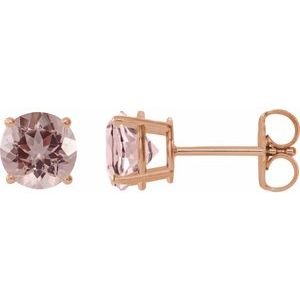 14k-rose-gold-6-mm-natural-pink-morganite-earrings