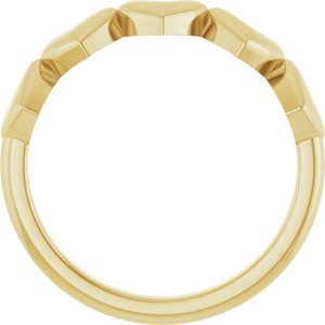 14K Yellow Gold Heart Ring