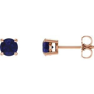 14k-rose-gold-5-mm-lab-grown-blue-sapphire-earrings