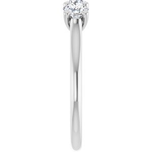 Platinum 3/4 CTW Natural Diamond Anniversary Band