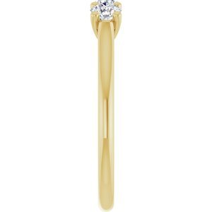14K Yellow Gold 1/2 CTW Natural Diamond Anniversary Band