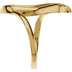 14K Yellow Gold Freeform Ring