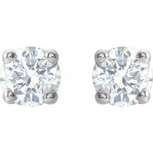 14K White Gold 1/5 CTW Natural Diamond Earrings