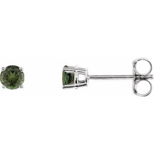 14k-white-gold-3-mm-natural-green-tourmaline-earrings