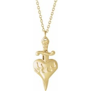 14k-yellow-gold-heart-dagger-16-18-neckalce