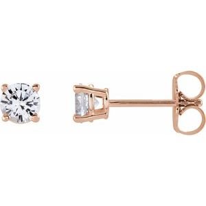14k-rose-gold-4-mm-natural-white-sapphire-earrings