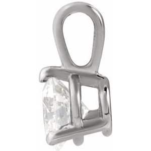 Platinum 1/3 CT Lab-Grown Diamond Pendant