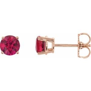 14k-rose-gold-5-mm-natural-ruby-earrings