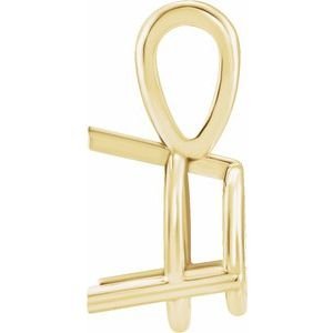 14K Yellow Gold 1/3 CT Lab-Grown Diamond Pendant