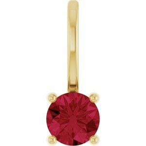 14k-yellow-gold-imitation-ruby-solitaire-charm-pendant