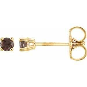 14k-yellow-gold-2-5-mm-natural-smoky-quartz-earrings