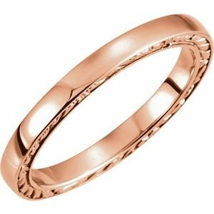 14K Rose Gold Band Size 7