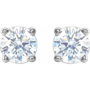 14K White Gold 1/3 CTW Natural Diamond Earrings