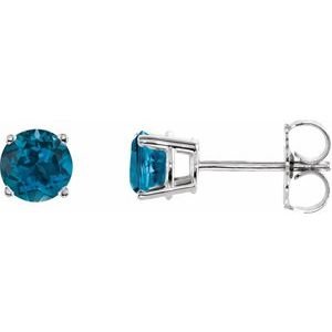 14k-white-gold-5-mm-natural-london-blue-topaz-earrings