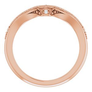 14K Rose Gold .04 CTW Natural Diamond Band