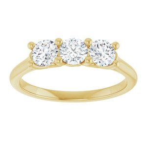 14K Yellow Gold 3/4 CTW Natural Diamond Anniversary Band