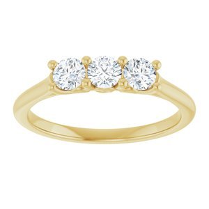 14K Yellow Gold 1/2 CTW Natural Diamond Anniversary Band