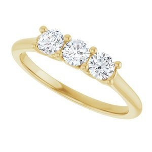 14K Yellow Gold 1/2 CTW Natural Diamond Anniversary Band